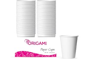 Origami Disposable Paper Cups | Plain | 150ml | Pack of 100