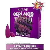 AURAN Lavanta Kokulu Geri Akış T&uuml;ts&uuml;s&uuml; konik T&uuml;ts&uuml; Lavander Backflow Incense Cones 10 Adet