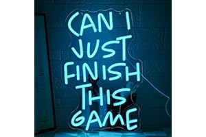 LMSIGNLY Game Letter Neon Sign Blue Gamer Neon Light for Gaming Room Decor LED Game Neon Sign for Teens Game Zone Boy Bedroom Kidsroom Internet Cafe Pub Club Man Cave Wall Decor