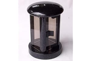 designgrab Tao SS1 Lampe funéraire en granit suédois Noir