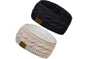 YSENSE BEAU Fascia Capelli Donna Inverno Fascia Invernale Donna Fasce in Maglia Fascia Capelli Caldo Fasce per Capelli Donne Turbante Fascia All'uncinetto Cerchietto Ragazze