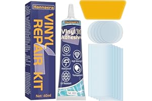 HANNAERA Paddling Pool Repair Kit Waterproof, Hot Tub Repair Kit, Transparent Pool Patch Repair Kit for Hot Tubs, Inflatable Spas, Air Bed, Bouncy Castle & Inflatables, Tent, Long-lasting (60ML)