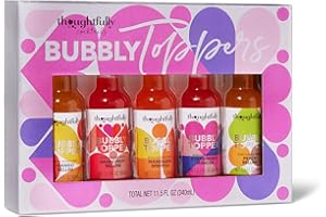 Thoughtfully Cocktails, Bubblies' Fancy Prosecco Cocktail Toppers, Refreshing Fruit-Flavoured Drink Mixes: Including Mango, Cranberry, Peach, Mandarin, and Strawberry (Contains NO Alcohol)