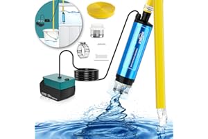 THAGBRCO 400 GPH Small Submersible Pump for Makita 18V Li-Ion Battery,20V DC Portable Fluid Pump with 16ft Cable,Water Flow 30L/Min, Max Lift 10ft, 80W Transfer Pump for Garden, Home, Farm, Ranch.(no Battery