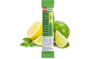 SaltStick DrinkMix, Zero-Sugar Electrolyte Powder for Rehydration, Muscle Cramp Relief, Sports Recovery & Performance, 12 Single Serving Packets, Lemon-Lime