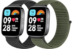 BTTNG Armband Kompatibel mit Xiaomi Redmi Watch 3 Active für Damen und Herren, Verstellbares Atmungsaktives Nylonband Sport Solo Loop Ersatzarmband für Redmi Watch 3 Active