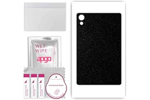 apgo Rückseite Schutzfolie, Skin, kompatibel mit Samsung Galaxy Tab S9, Hinten Displayschutzfolie aus Vinylfolie, kratzfest, einfache Montage - Mattschwarz