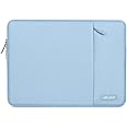 MOSISO Laptop Case 15 inch, 15 inch Laptop Sleeve Compatible with MacBook Air 15 M3 A3114 M2 A2941 2025 2024 2023, Dell XPS 15 Plus, Polyester Vertical Computer Sleeve Bag with Pocket, Air Blue