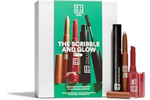 3INA MAKEUP - The Scribble and Glow Kit - Set Maquillaje - 24h Eye Stick 532 + Color Lip Glow 254 + 24h Level Up Mascara 900 - Sombra de ojos + Labial + Mascara - Vegan - Cruelty-Free