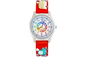MUXIJIA Kinder Uhren für Jungen ab 3-10 Jahre, Analog Quarz Jungen und Mädchen Armbanduhr, 3D Cartoon Jungen Uhren Silikon Uhrenarmband Kinderuhr