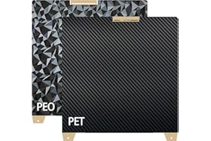 JUUPINE for Creality K2 Plus Build Plate, 370 x 370 mm Textured PEO-PET Print Bed, Magnetic Flexible Smooth Removable Spring Steel, 3D Printer Hot Bed Platform