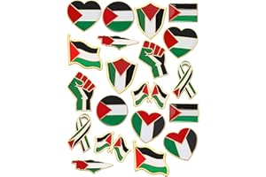 JUNEBRUSHS 20pcs Lapel Pins, Enamel Brooch for Souvenir Hat Men Women Clothes Backpacks Decor Accessories Commemorative Gift