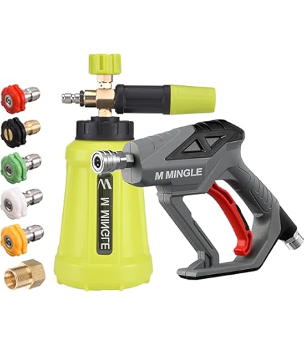 Pistola Per Idropulitrice Da 4000 Psi Con 5 Ugelli Intercambiabili Pistola Per Lavaggio A Getto Con Attacco Rapido 14 E Attacco M22 65048077