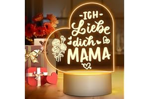 ‎WINZWON Winzwon Mama Geschenk, Geschenke für Mama, Geburtstagsgeschenk für Mama, Muttertagsgeschenk Personalisiert Deko Nachtlicht, Erntedankfest Geschenk, Weihnachtsgeschenke, Muttertagsgeschenke für Mama