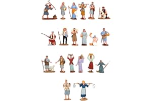 Belenes Puig Juego 6 pastores colección Clasico 7cms, Plastico, Multicolor, 21x14x13 cm