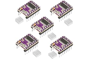 Heemol DRV8825 Stepper Driver Modulo,Passo-Passo a 4 Strati 8,2V ~ 45V 2,5A con Mini Dissipatore di Calore per Stampante 3D.
