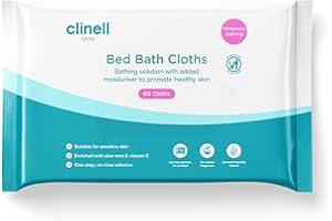 CARELL Clinell Skin Body Care Wipes - Pack of 1 - 60 Wipes - Easy to Use, Containing Aloe Vera. Dermatologically Tested, Alcohol-Free, Gentle pH Neutral Formula