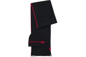 HUGO Herren Zaschel Set Set aus Mütze und Schal mit Logo-Label