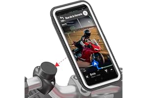 Shapeheart Innovation française, Support Telephone Moto magnétique Pro avec Pochette imperméable détachable, antivibrations. Porte téléphone pour Guidon de Moto, Scooter. Accessoire Moto Universel