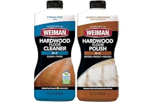 Weiman Hardwood Floor Cleaner and Polish - Restorer Combo - Wood Floor Cleaner - 2 Pack