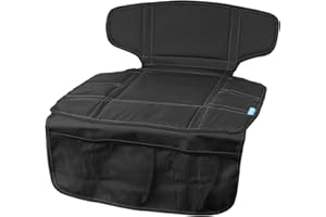‎APRAMO APRAMO Autositzschoner, rutschfeste und wasserdichte Kindersitzunterlage, ISOFIX geeignet Schutzunterlage, Universelles Kindersitz Unterlagen für Auto, Autositzunterlage mit Netztasch