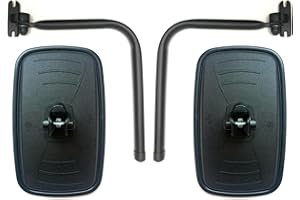 MelTruck® 2 specchietti retrovisori esterni, 233 x 145 mm, ø18, universali, trattore, camion, con supporto per specchietto