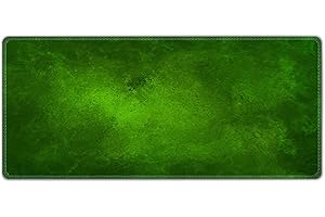 Silent Monsters Tapis de Souris XXL (900 x 400 mm) Mouse Pad Grand, Motif vert, approprié pour souris de Bureau et Souris de Gaming