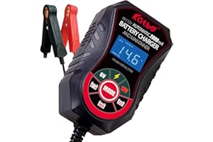 KATBO 2 Amp Batterieladegerät, Batteriepflegegerät 6V 12V, Autobatterieladegerät, Rickle-Ladegerät für Autobatterie, Motorräder, Rasentaktoren, Marine AGM, GEL, SLA, WET