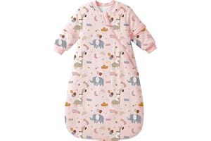 MIKAFEN Babysovsäck 3,5 TOG LåNgäRmad, Avtagbara äRmar, 6‑14 MåNader