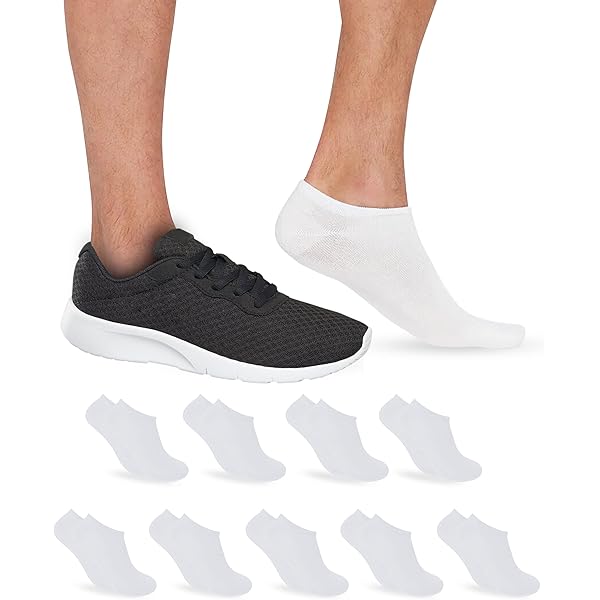 12 Paia Calzini Corti Uomo Donna - Cotone Sportivo, Invisibili Per Mocassino, Fantasmini - Foto 9