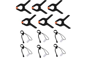 Cutefly12tlg Hintergrund Klammer Set Federzwingen Klemmen super Starkem Griff und Groß Spannweite Klemmzwingen Federzwinge Sets für Foto Video Fotostudio Fotografie