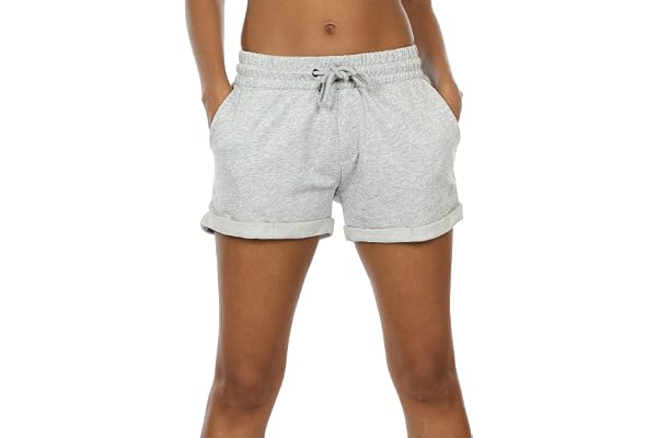 icyzone Short de Sport Femme Pantalon Court pour Jogging Fitness, Short d'entraînement décontracté, Lot de 2