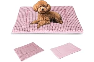 BVAGSS Cuscino per Cane Reversibile, Ultra Morbido Materassino Lavabile, Ortopedico Letto per cani Cuscino Cane Memory Foam Suave y Cálido XH079 (60x45x4cm,Pink)