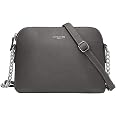 Borsa A Tracolla In Pelle Donna – Piccola Pochette Portafoglio Con Cinturino Da Polso E Tracolla, Nera, 20x12x5 Cm