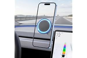 Infällbar magnetisk telefonhållare för Tesla Model 3/Y | Vikbar telefonhållare i metall för Model 3/Y, lätt, kompatibel med MagSafe iPhone