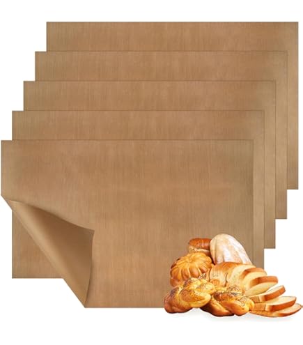 6 Stuks Teflon Sheet 40X60Cm Herbruikbare Heavy Duty Bakmat Oliebestendig Papier Oven Bakgereedschap Anti Aanbaklaag Voor Bbq