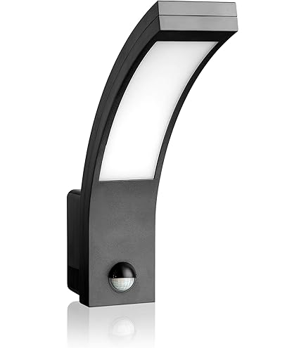 ADVITI FRENIT Moderne Buitenlamp met Bewegingsmelder en dimfunctie 20W IP65 (zwart