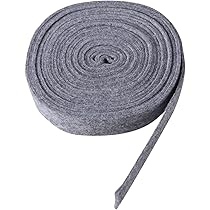 Filzband 3x500cm Grau - Hochwertiges Wollfilzband Für DIY & Handwerk