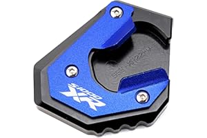 ZESIDIMO Accesorios de motocicleta para S1000XR S1000 XR 2020 2021 2022 2023 Placa caballete de extensión de soporte lateral (azul, 2020-23)