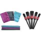Senon Profosyonel Temizlik Seti Toplam 8 Par&ccedil;a 3 Par&ccedil;a 50x70 Y&uuml;ksek Emicilik İz Bırakmaz Mikrofiber Temizlik Bezi Ve 5 Par&ccedil;a 