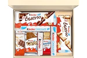 Chocohugs Chocolate Gift Hamper Box | Filled with varieties of Kinder Chocolates, Kinder Bueno, Hippo, Cards, Country | Box of Chocolates | Assorted Chocolate Selection | Sweet Treat Box