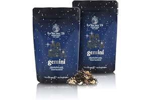 LA VIA DEL TE Gemini, Miscela di Tè Verdi Profumata, Sacchetto da 50g (Serie Costellazioni) (confezione da 2 pezzi)