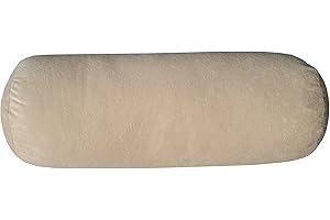 Natalia Spzoo Neck Pillow, Neck Roll, Relaxation Pillow, Cuddle Cushion, Sofa Cushion (1009- Beige)