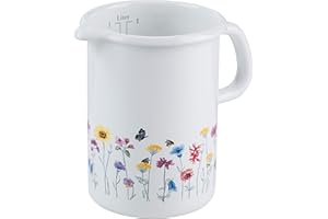 RIESS 0338-070 miarka kuchenna, średnica 10 cm, pojemność 1 l, Country, dekoracja specjalna Flora