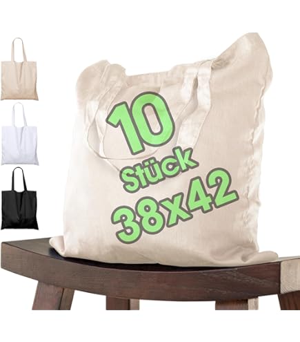 Lotto 100 Borse Di Tela Grezza 38x42cm - Ideali Per Pittura, Shopping E Rivendita All'Ingrosso - 5