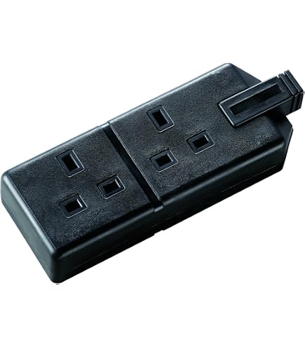 Presa mobile per prolunga in gomma 10/16A 250V nera