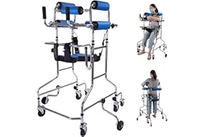 CXWLD Déambulateur Multifonctionnel, Marcheurs pour Personnes Âgées, Déambulateur Debout, Cadre Debout De Réadaptation D'hémiplégie Marcheur Adulte Aide À La Marche pour Les Personnes Handicapées