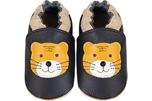 ICEUNICORN Scarpe Neonato Scarpine Primi Passi Morbida Pelle Scarpine Prima Infanzia Suola Scamosciata Carino Colorate Animali 0 a 24 Mesi