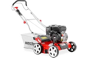 HECHT 2-IN-1 Benzin Vertikutierer/Lüfter für optimale Rasenpflege – 4,2 kW / 5,7 PS – 40 cm Arbeitsbreite – 45 l Fangkorb – mit 2 Walzen für effektives entfernen von Moos und Unkraut im Rasen