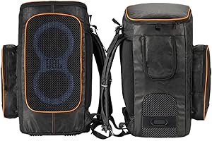 Hzycwgone Hülle Rucksack Tragetasche Reise Robuste Umhängetasche Schutztasche für JBL Partybox Club 120/Partybox 110 Tragbare Bluetooth Party Lautsprecher,Schwarz